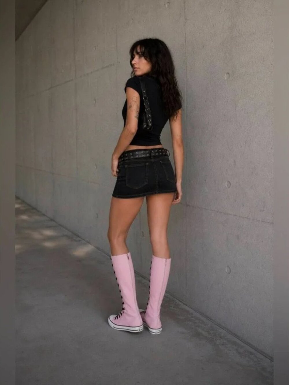 Converse Chuck Taylor XX-Hi Double Lace Summit Pink Knee High NWOB Size 10 W - Picture 2 of 14